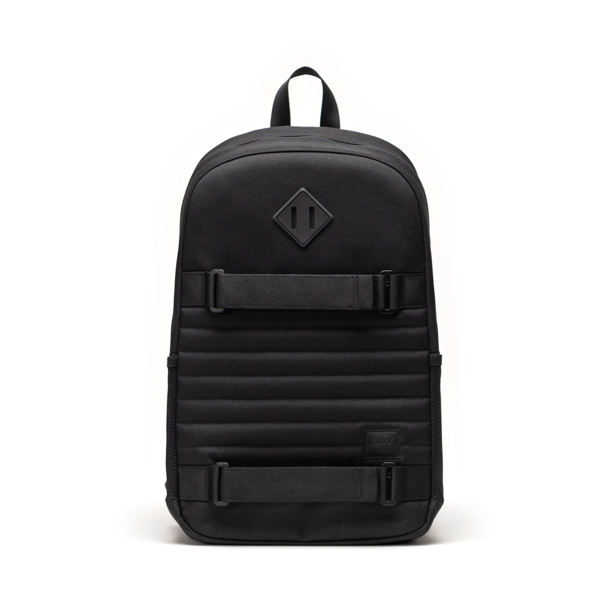 Siyah Herschel Fleet |Su İtici Kumaş Kaykay Taşıma Askılı Sırt Çantası, 16" Laptop Uyumlu, 28 L